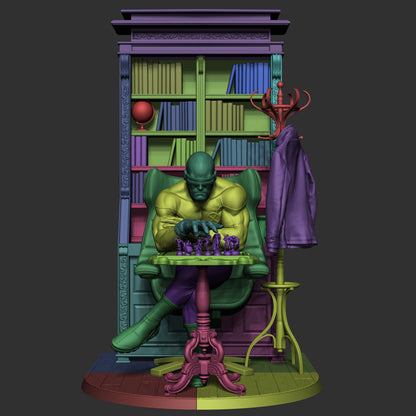 The Tactician Cyclops: X-Men Leader Library Diorama | Maximum Detailed 16K Ultra-High Definition