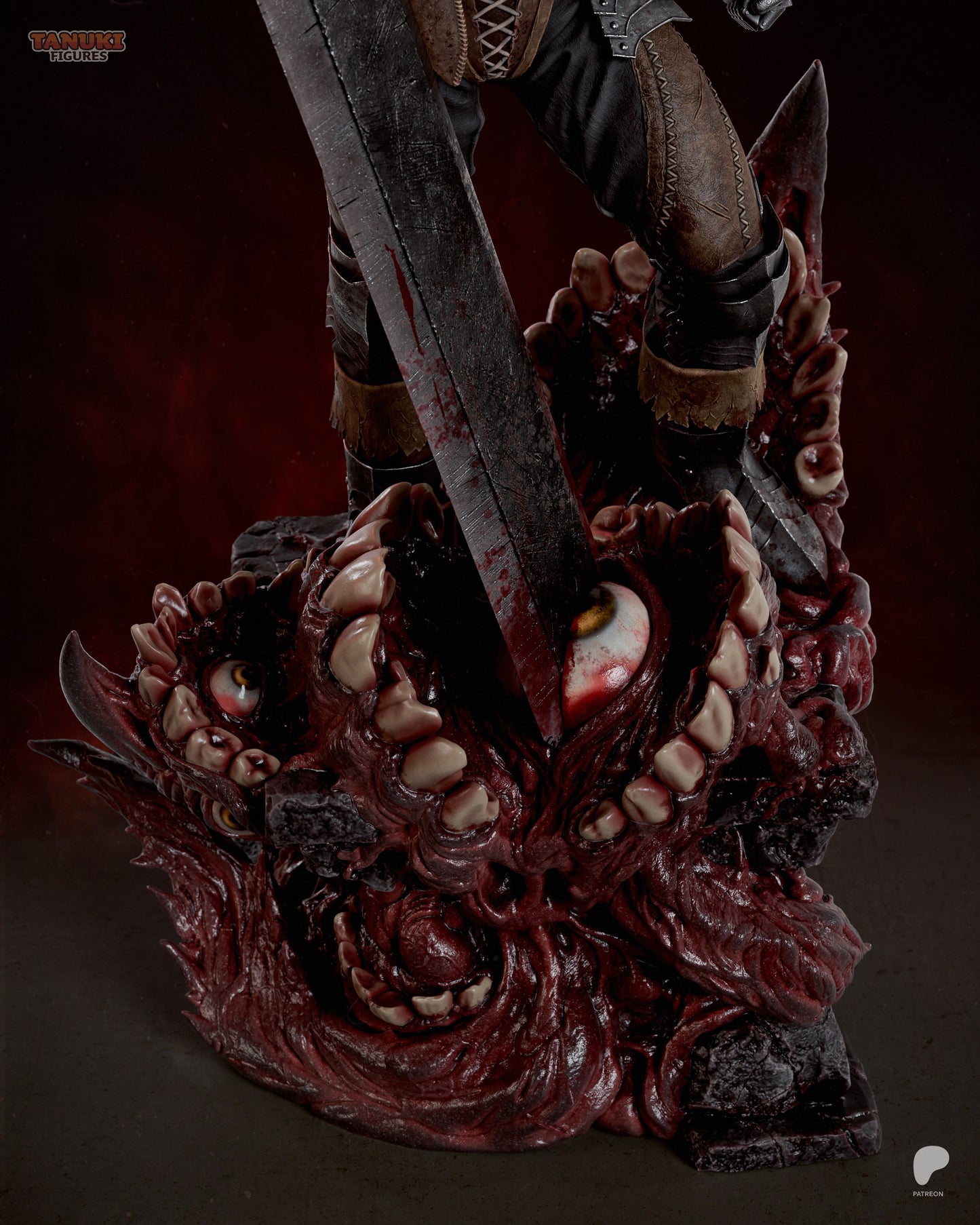 Guts The Black Swordsman Statue – Berserk Anime Diaroma | Maximum Detailed 16K Ultra-High Definition