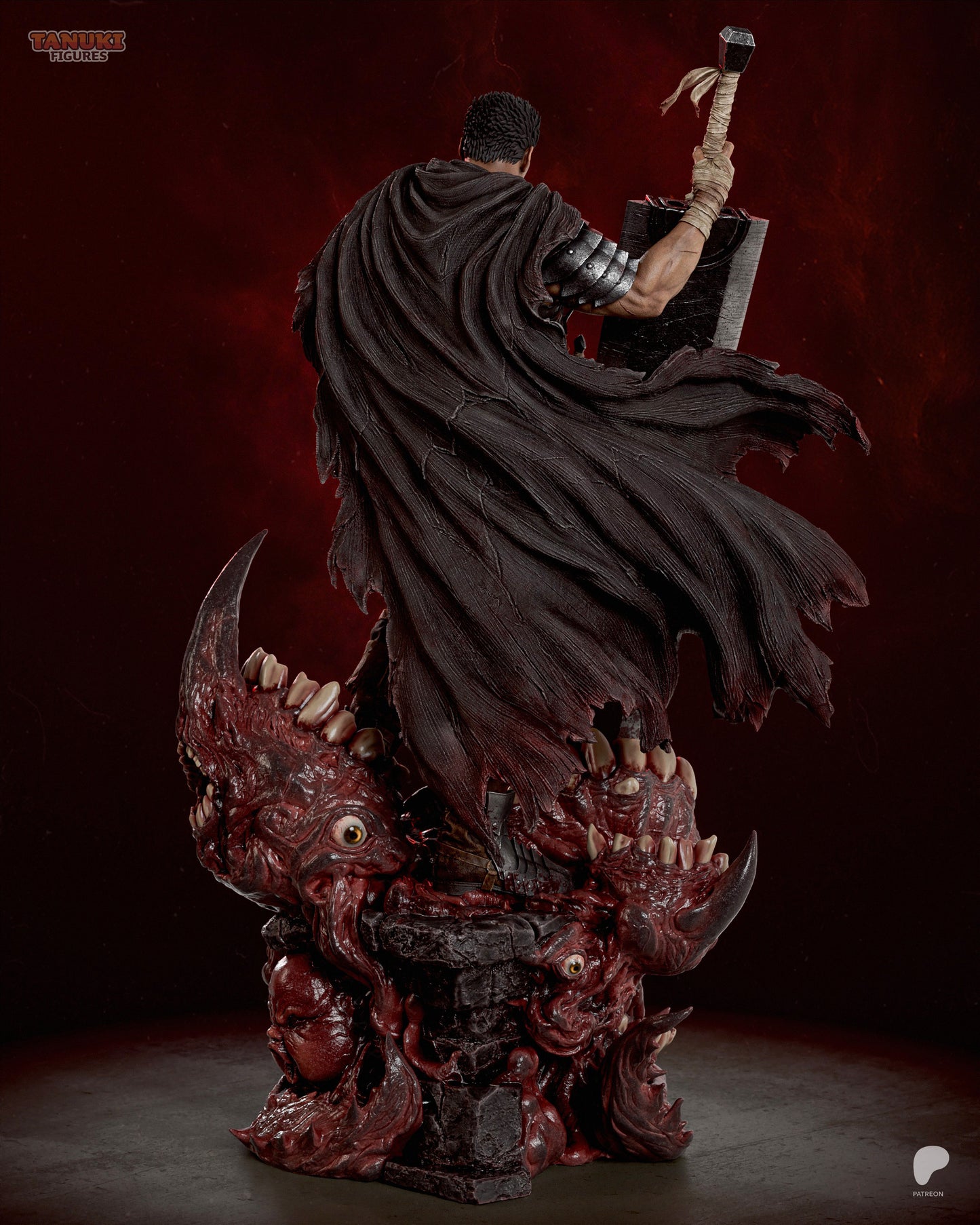 Guts The Black Swordsman Statue – Berserk Anime Diaroma | Maximum Detailed 16K Ultra-High Definition
