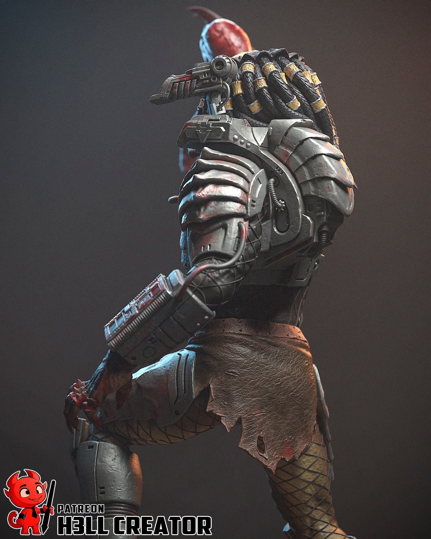 Predator Sculpture | Maximum Detailed 16K Ultra-High Definition
