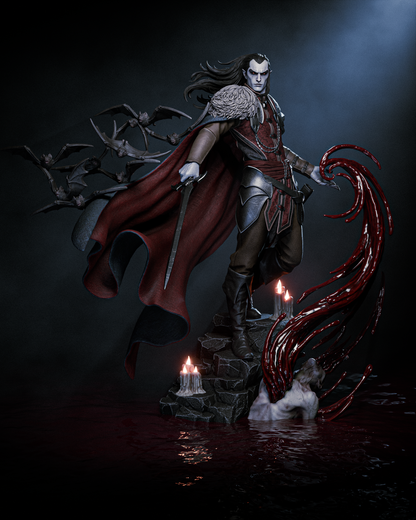 Strahd von Zarovich Statue Ravenloft | Maximum Detailed 16K Ultra-High Definition
