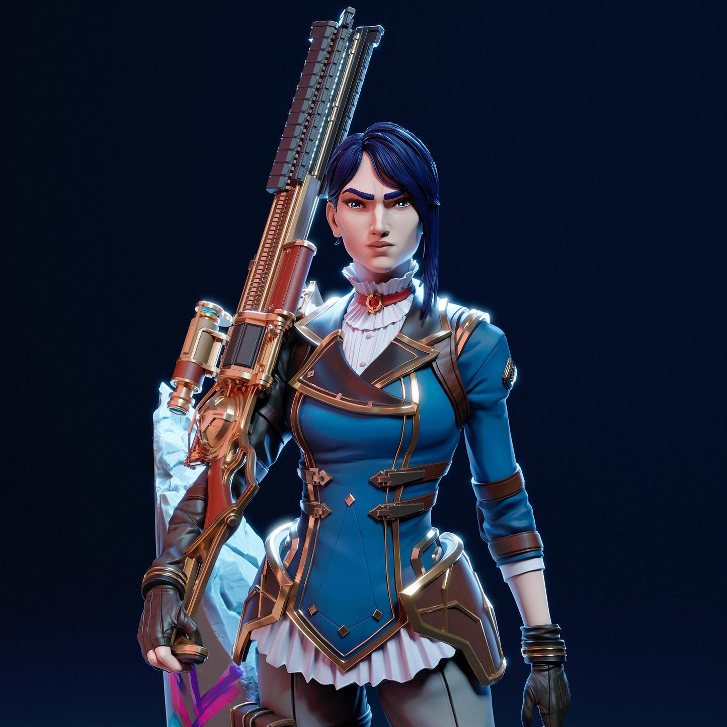 Caitlyn - The Sheriff of Piltover | Maximum Detailed 16K Ultra-High Definition