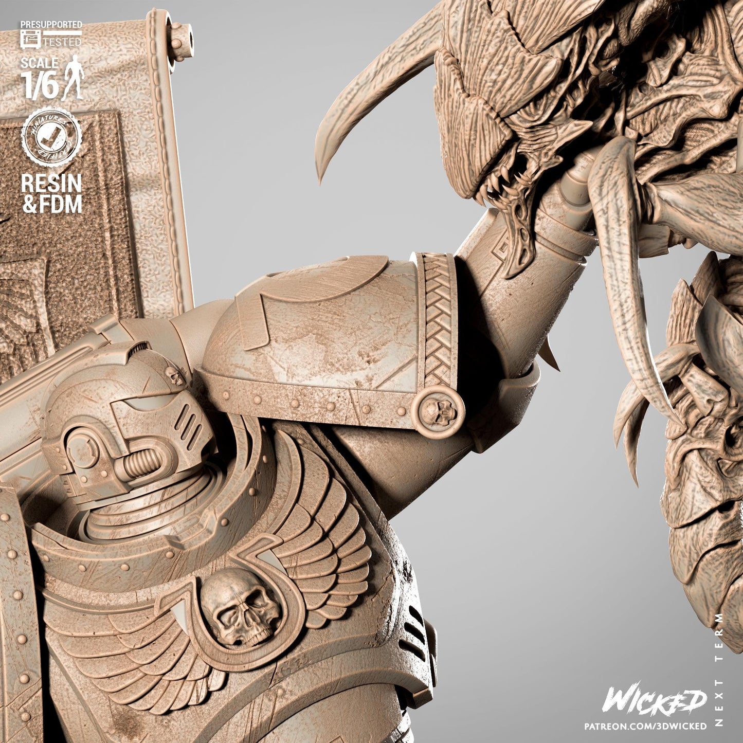Warhammer 40K Titus Diaroma | Maximum Detailed 16K Ultra-High Definition