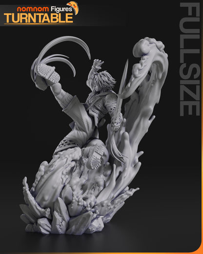 Tidus – Final Fantasy X Blitzball Ace Diorama Statue | Maximum Detailed 16K Ultra-High Definition