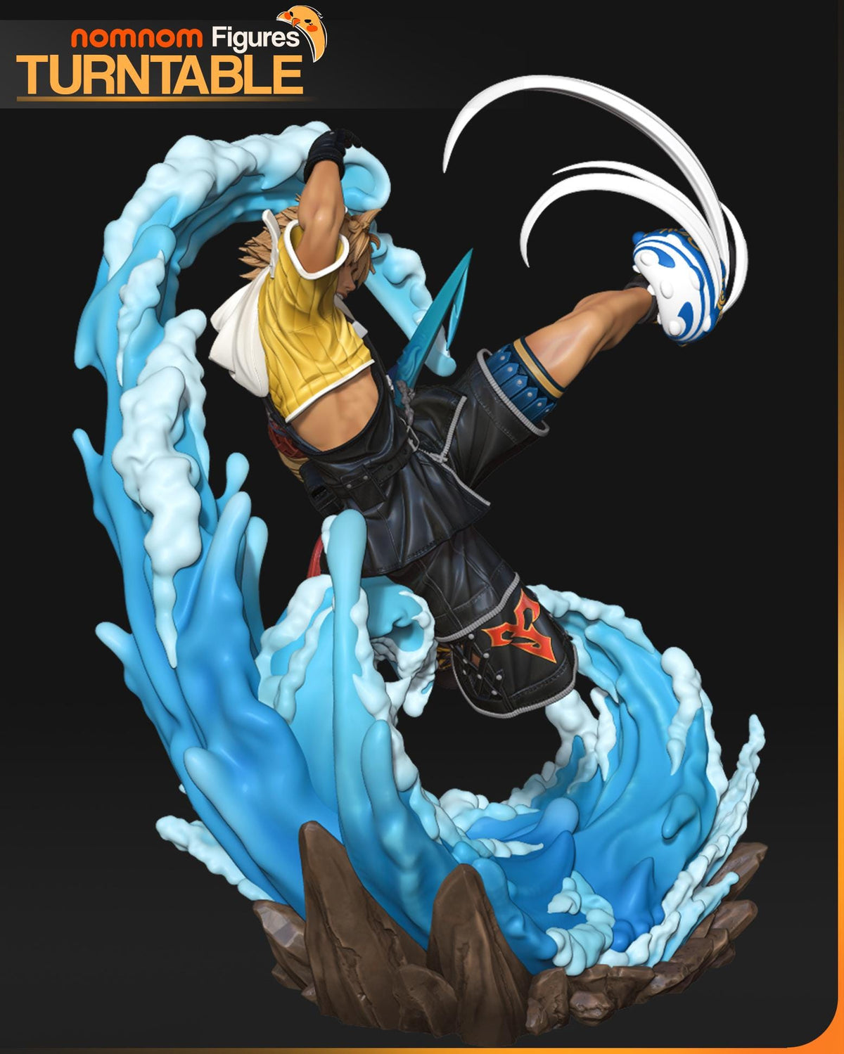 Tidus – Final Fantasy X Blitzball Ace Diorama Statue | Maximum Detailed 16K Ultra-High Definition