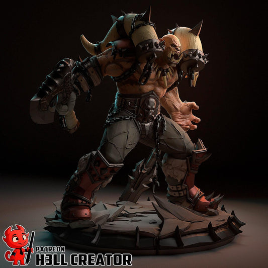 Garrosh Hellscream – World of Warcraft Orc Warchief | Maximum Detailed 16K Ultra-High Definition