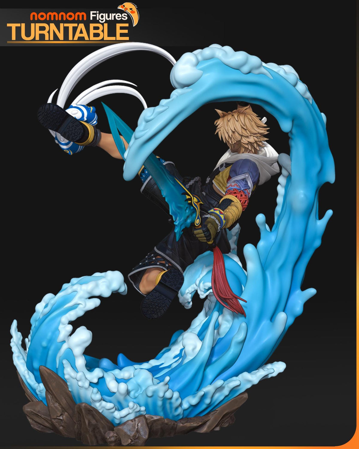 Tidus – Final Fantasy X Blitzball Ace Diorama Statue | Maximum Detailed 16K Ultra-High Definition