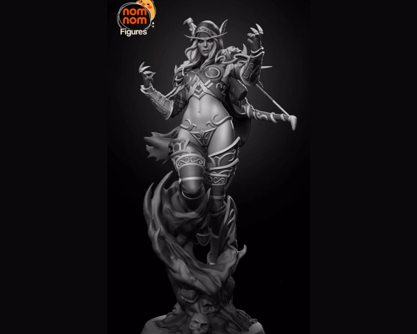 Sylvanas Windrunner Statue - Worold of Warcraft | Maximum Detailed 16K Ultra-High Definition