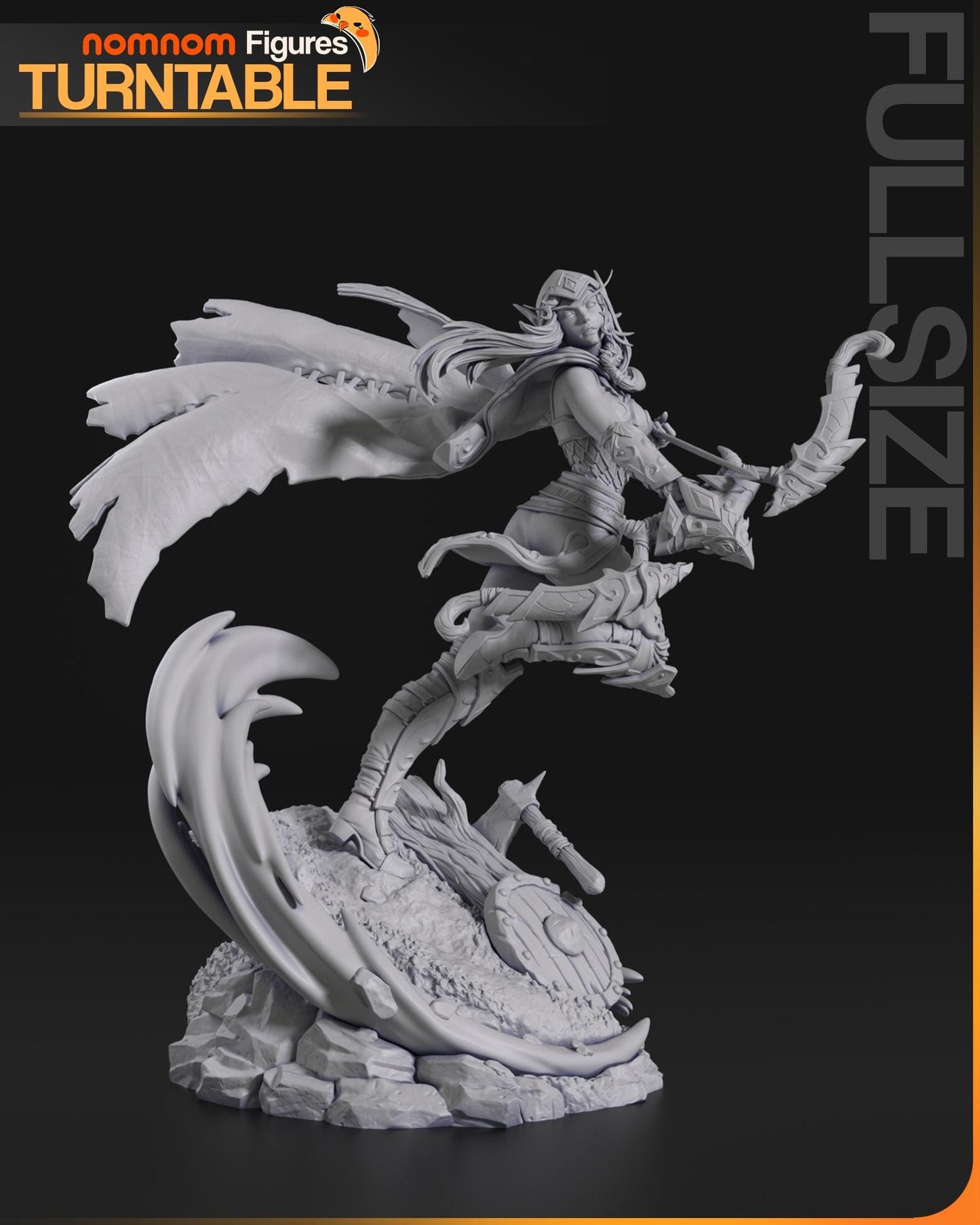 Alleria Windrunner Sculpture | Maximum Detailed 16K Ultra-High Definition