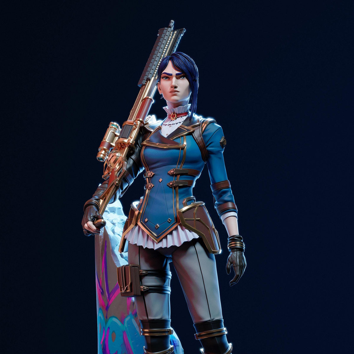 Caitlyn - The Sheriff of Piltover | Maximum Detailed 16K Ultra-High Definition