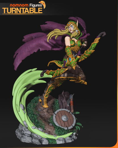 Alleria Windrunner Sculpture | Maximum Detailed 16K Ultra-High Definition