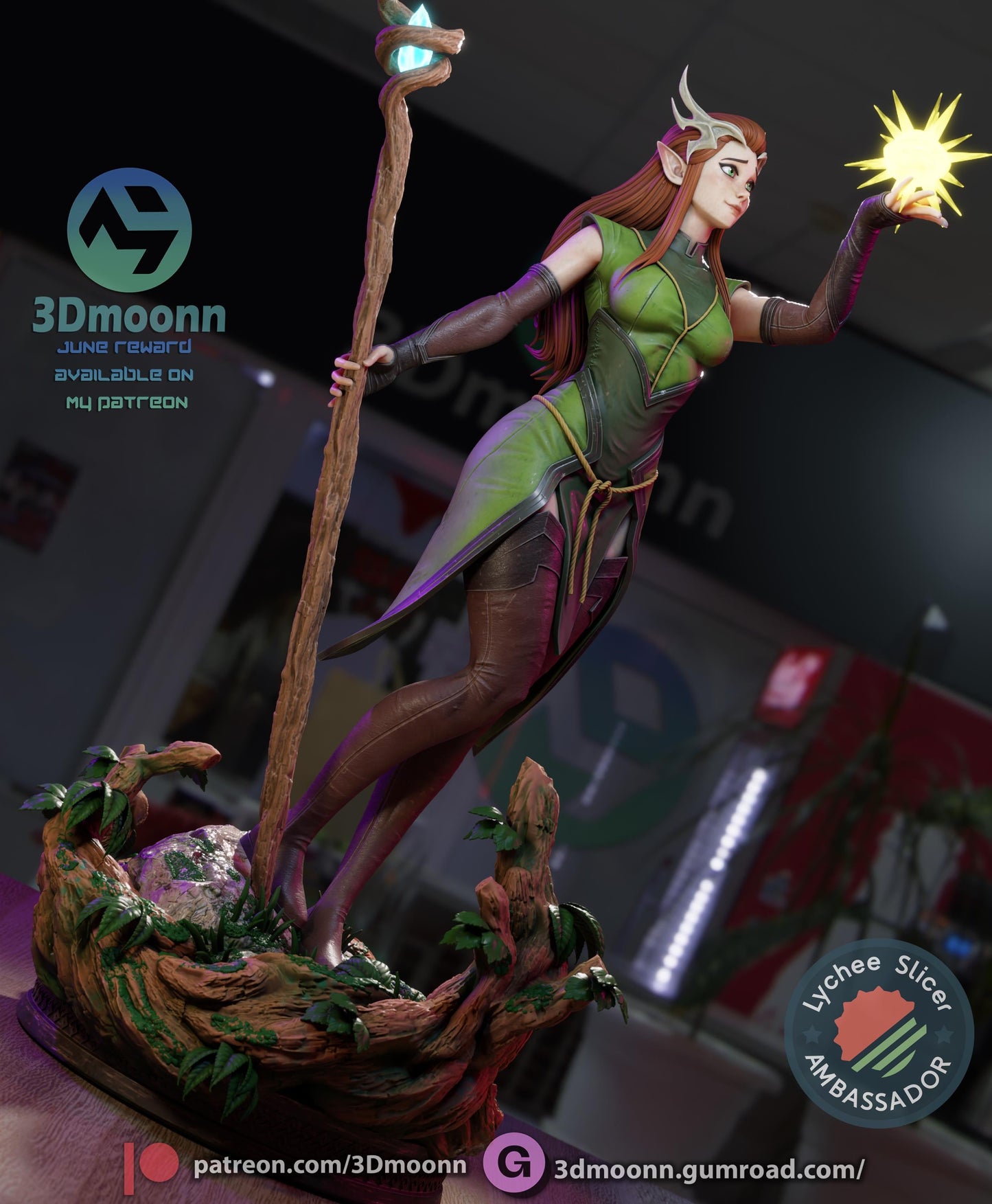 Keyleth - The Legend of Vox Machina Statue | Maximum Detailed 16K Ultra-High Definition