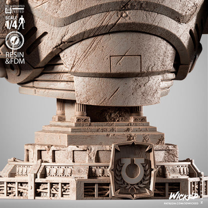 Warhammer 40K Titus Bust | Maximum Detailed 16K Ultra-High Definition