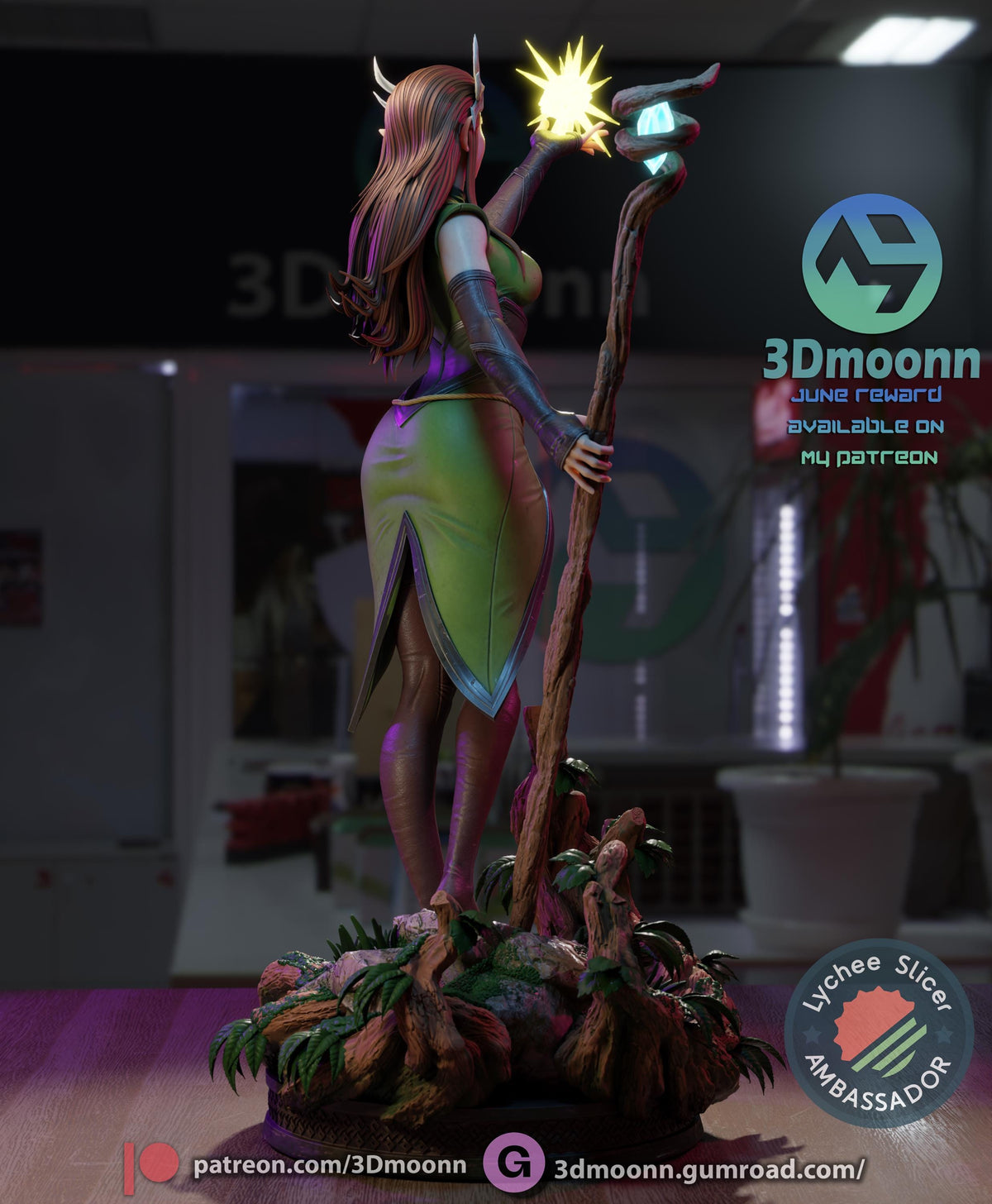 Keyleth - The Legend of Vox Machina Statue | Maximum Detailed 16K Ultra-High Definition