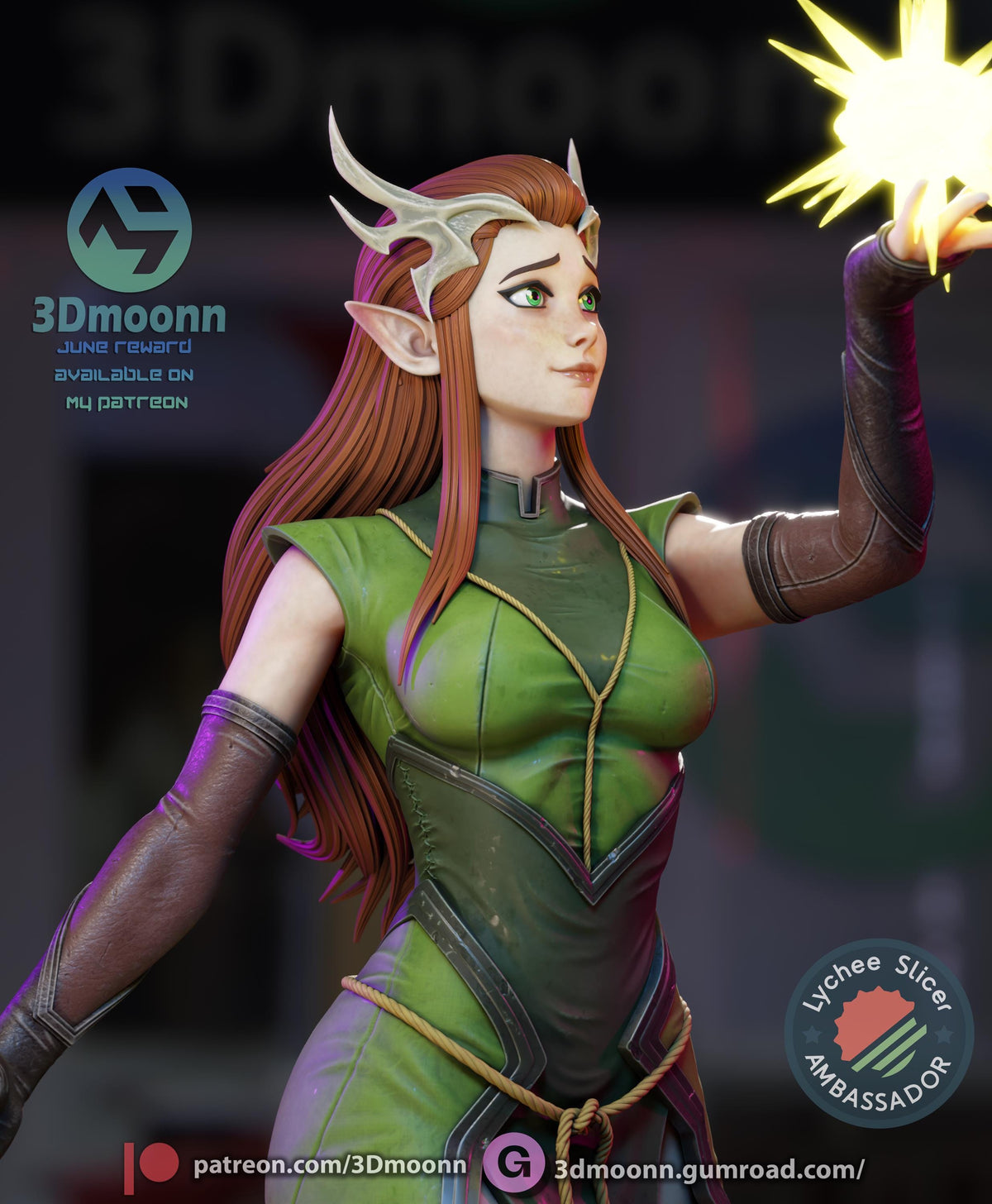 Keyleth - The Legend of Vox Machina Statue | Maximum Detailed 16K Ultra-High Definition
