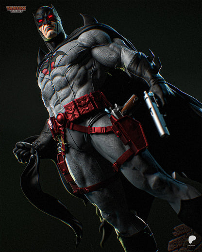 Retro Dark Knight - Batman Statue  | Maximum Detailed 16K Ultra-High Definition