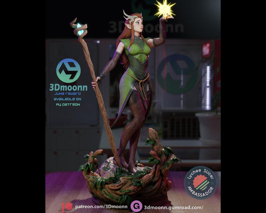 Keyleth - The Legend of Vox Machina Statue | Maximum Detailed 16K Ultra-High Definition