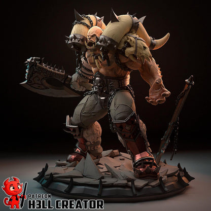 Garrosh Hellscream – World of Warcraft Orc Warchief | Maximum Detailed 16K Ultra-High Definition