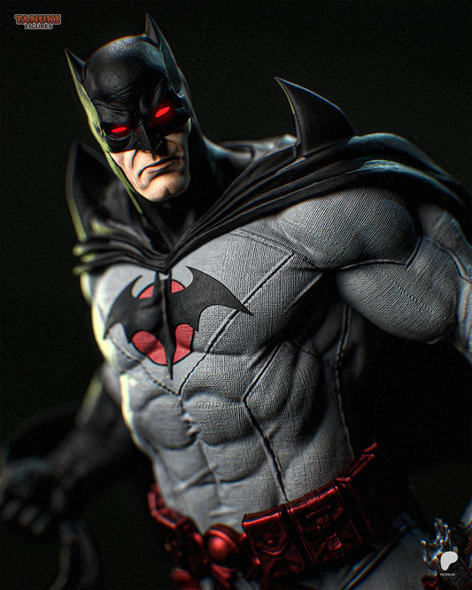 Retro Dark Knight - Batman Statue  | Maximum Detailed 16K Ultra-High Definition