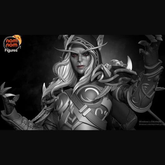 Sylvanas Windrunner Statue - Worold of Warcraft | Maximum Detailed 16K Ultra-High Definition