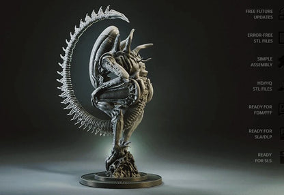 Alien Xenomorph Birth Figure | Maximum Detailed 16K Ultra-High Definition