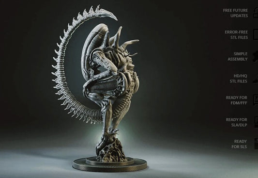 Alien Xenomorph Birth Figure | Maximum Detailed 16K Ultra-High Definition