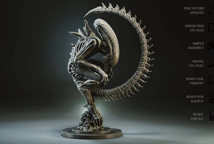 Alien Xenomorph Birth Figure | Maximum Detailed 16K Ultra-High Definition