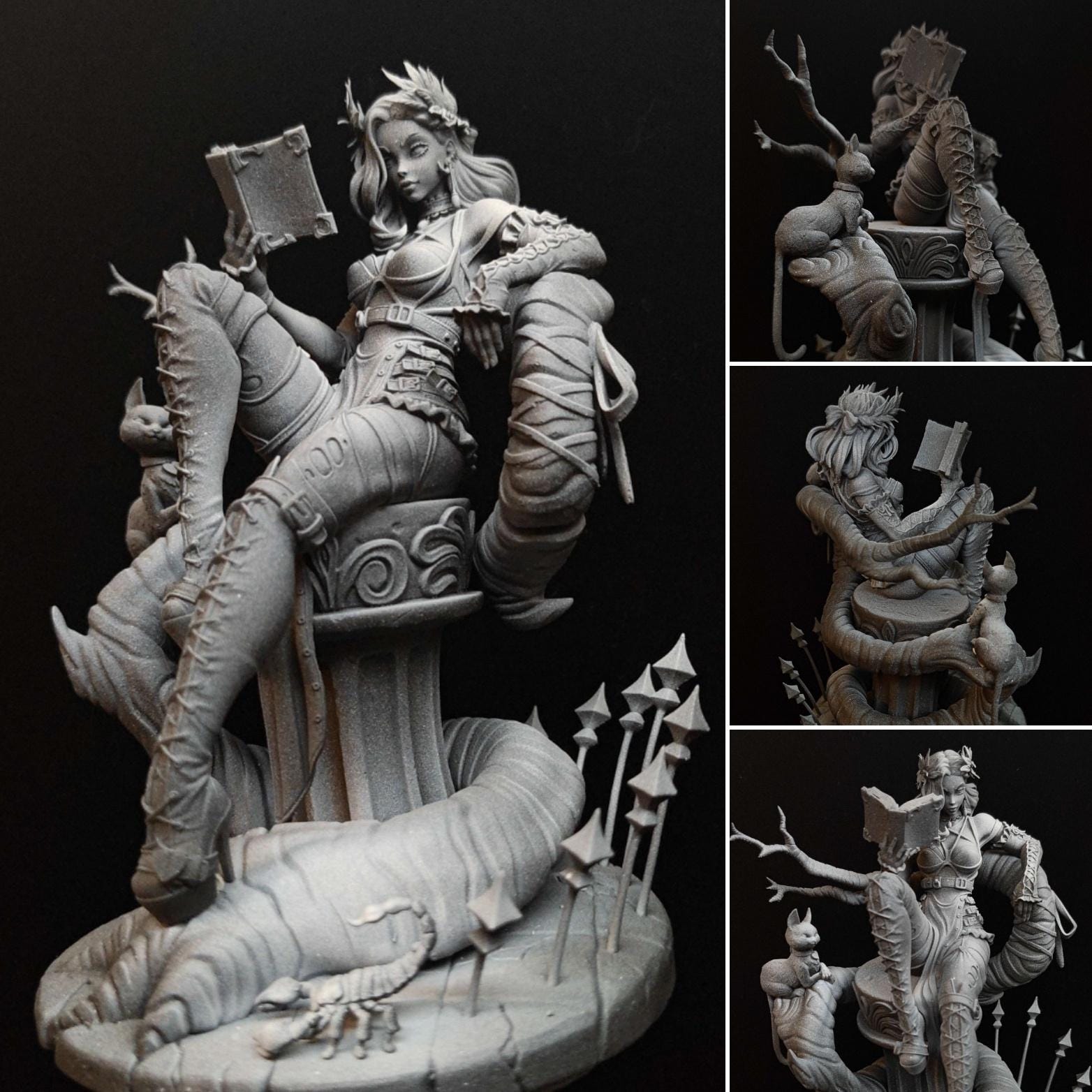 Pin-up Rosanne The Witch Queen Sculpture & Miniature | Maximum Detailed 12K Resin Collectible