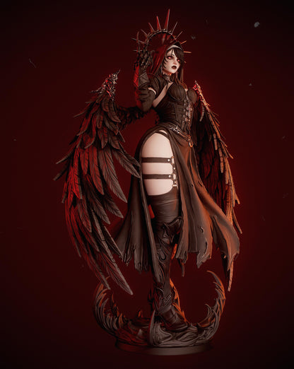 Corrupted Nun Dark Fantasy Statue | Maximum Detailed 12k Resin 3D Printed Figure