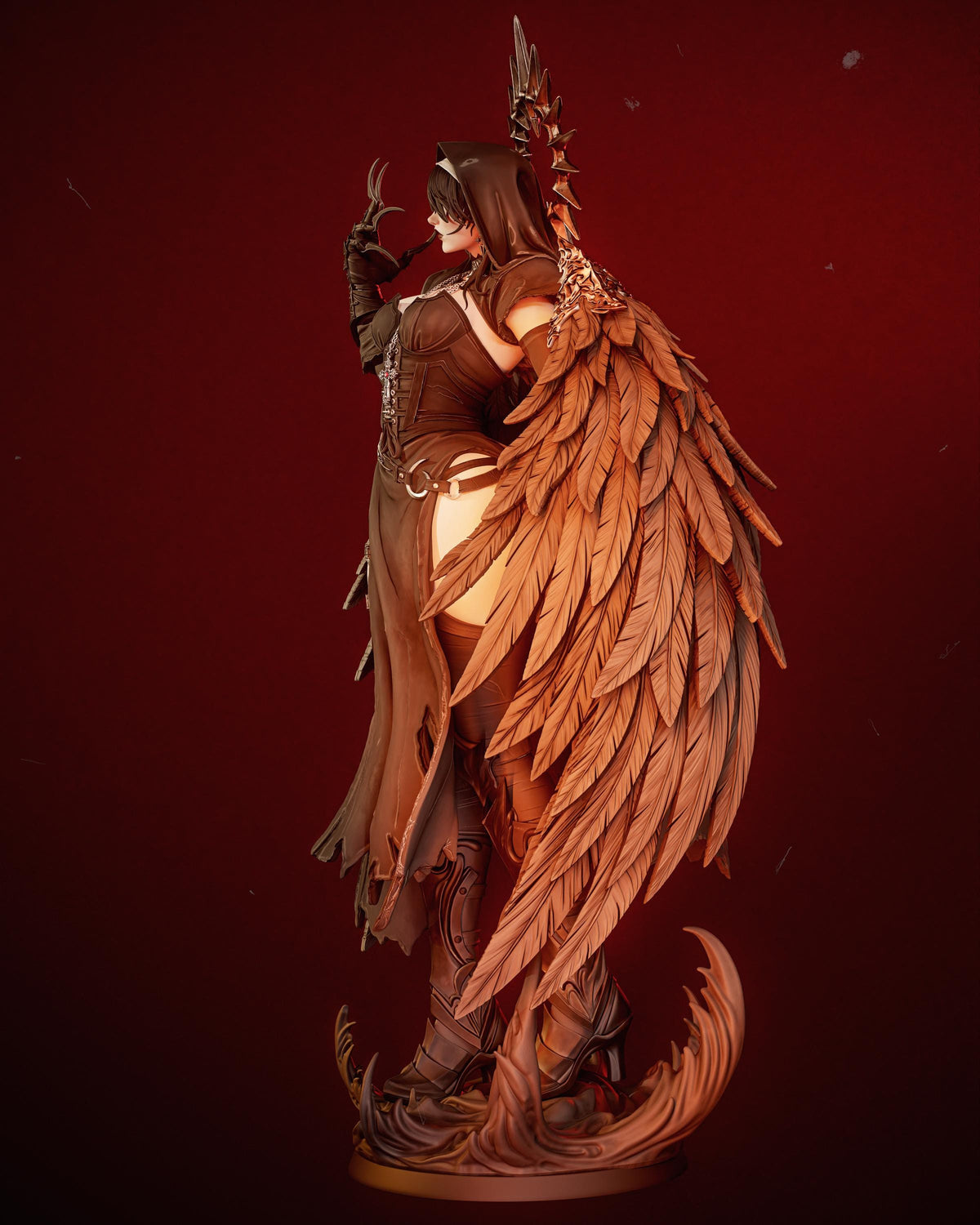 Corrupted Nun Dark Fantasy Statue | Maximum Detailed 12k Resin 3D Printed Figure