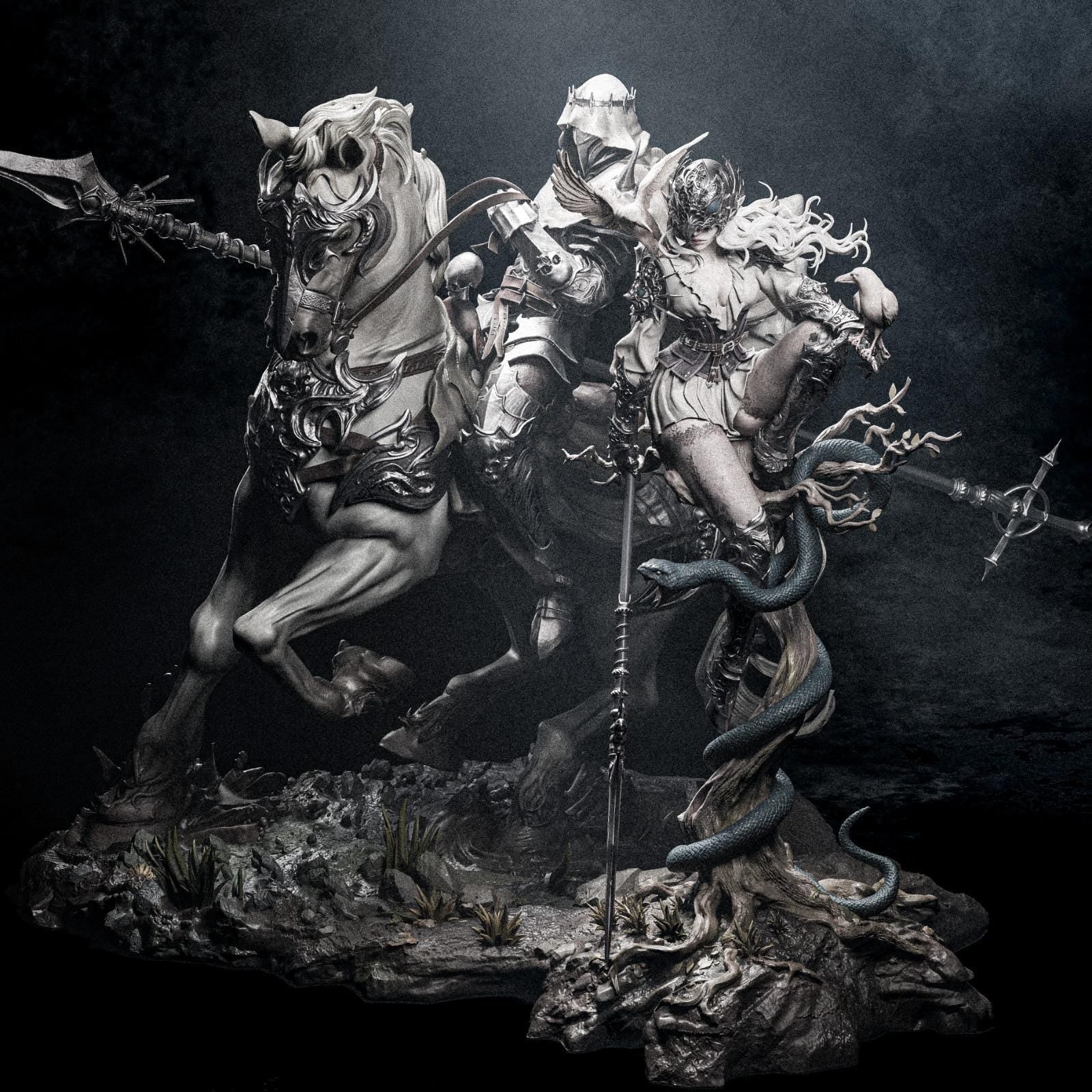 Lenora and Dareios Diorama | Maximum Detailed 12k Resin Printed Figure