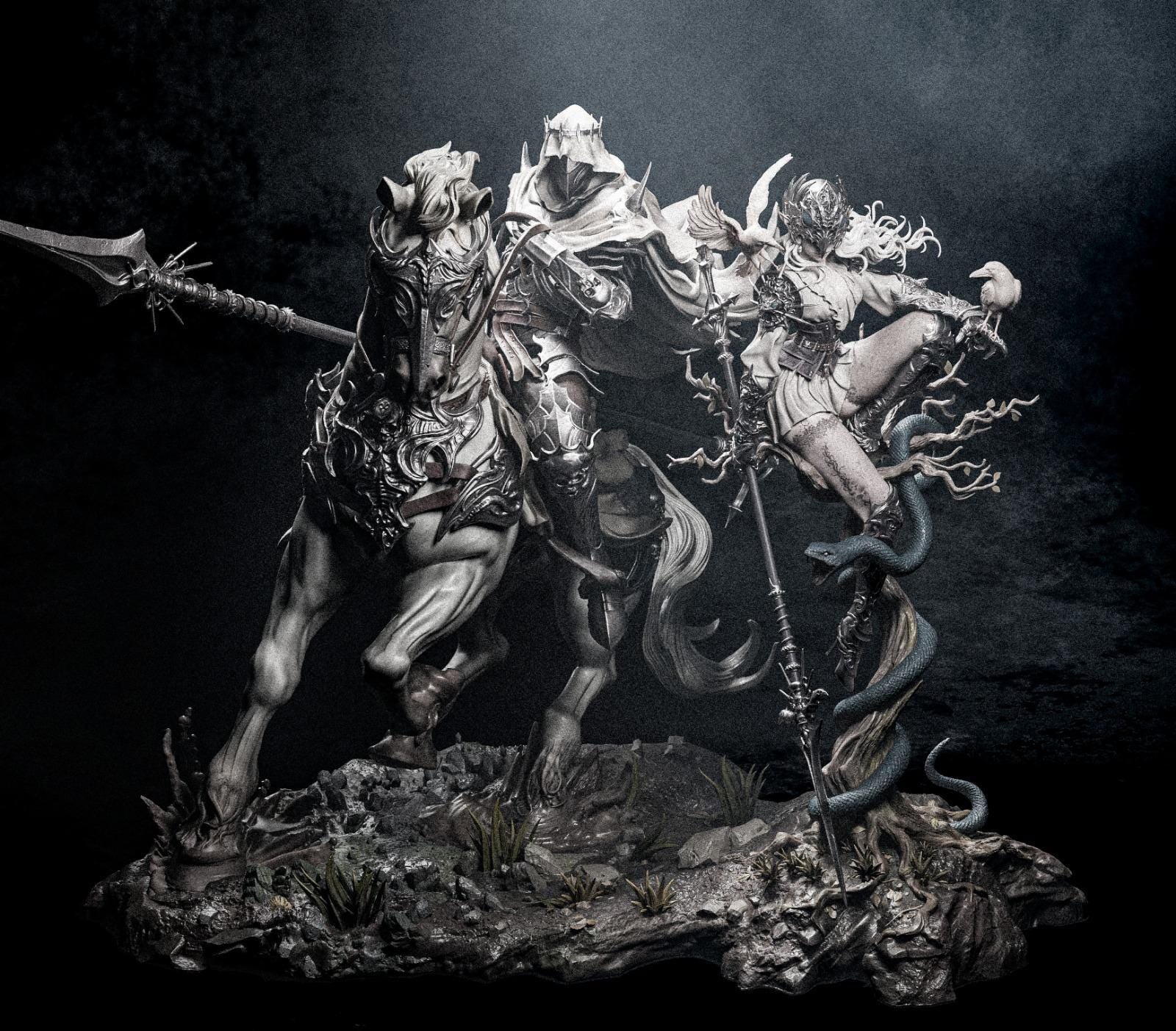 Lenora and Dareios Diorama | Maximum Detailed 12k Resin Printed Figure
