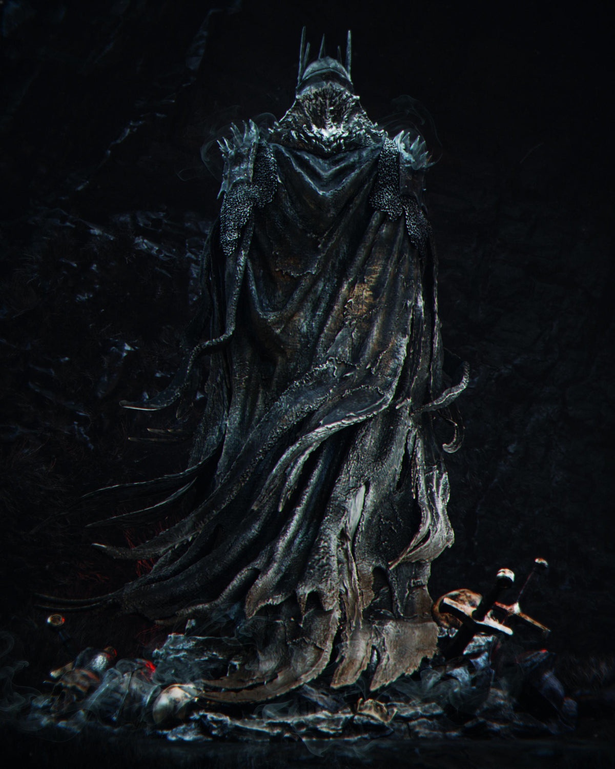 Death Knight Warrior Statue | Maximum Detailed 12k Resin Printed Figure