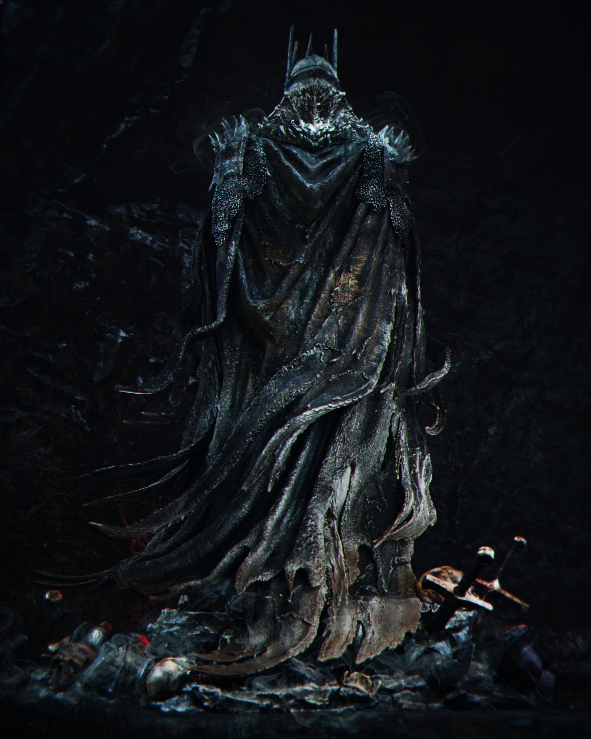 Death Knight Warrior Statue | Maximum Detailed 12k Resin Printed Figure
