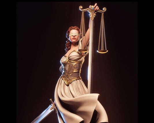 Lady Justice Statue | Maximum Detailed 12k Resin Printed Figure