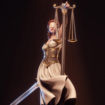 Lady Justice Statue | Maximum Detailed 12k Resin Printed Figure