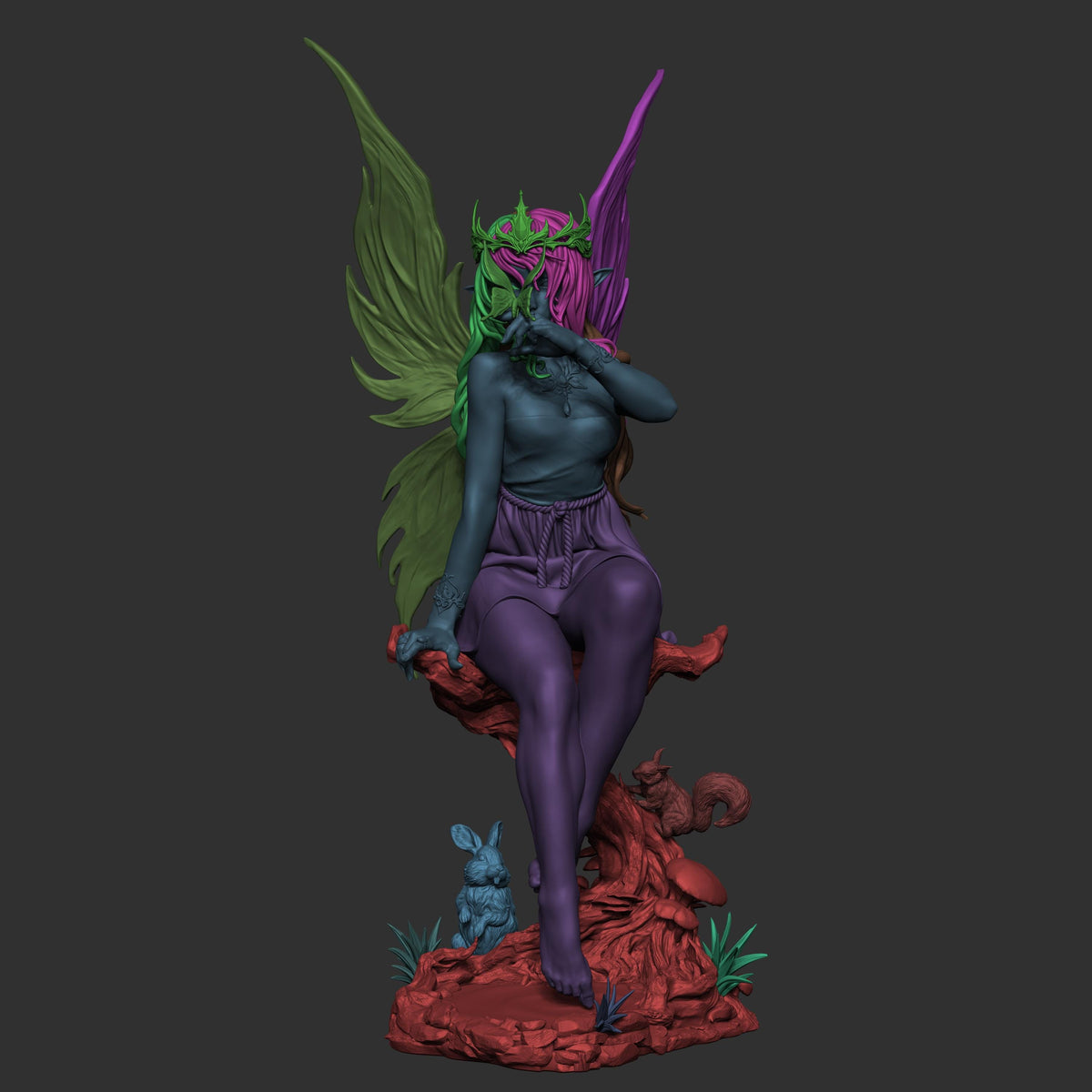 Divine Fairy Statue | Maximum Detailed 12k Resin Printed Figure