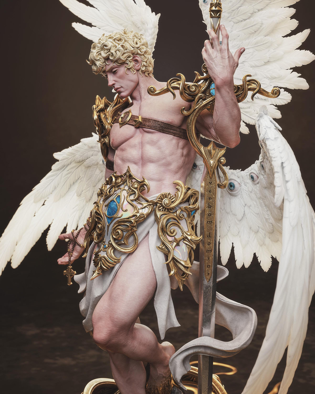 Cherubim Angel Statue | Maximum Detailed 12k Resin Printed Figure
