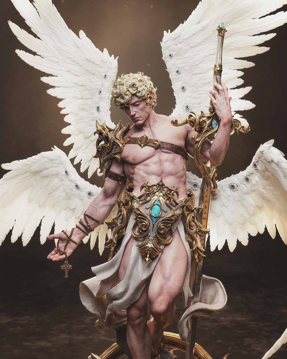 Cherubim Angel Statue | Maximum Detailed 12k Resin Printed Figure