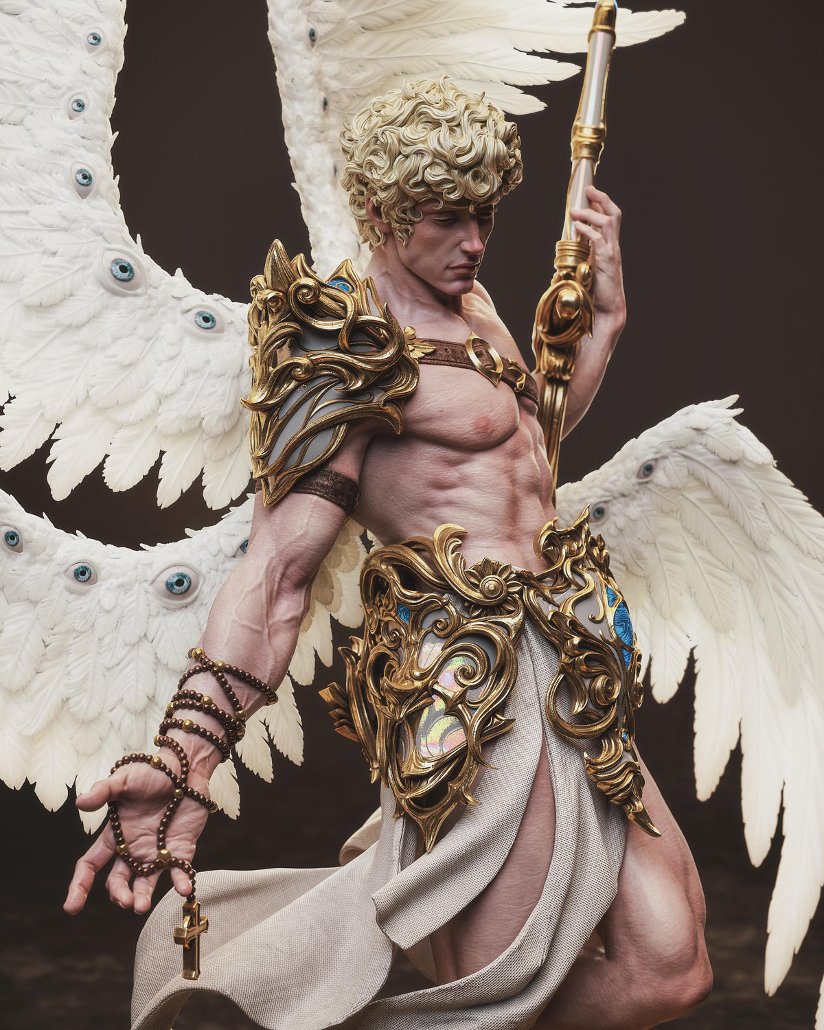 Cherubim Angel Statue | Maximum Detailed 12k Resin Printed Figure