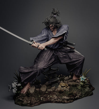 Legendary Samurai Ronin Miyamoto Musashi Statue | Maximum Detailed 12k Resin Printed Figure