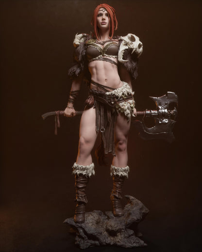 Barbarian Queen Statue | Maximum Detailed 12k Resin Printed Figure
