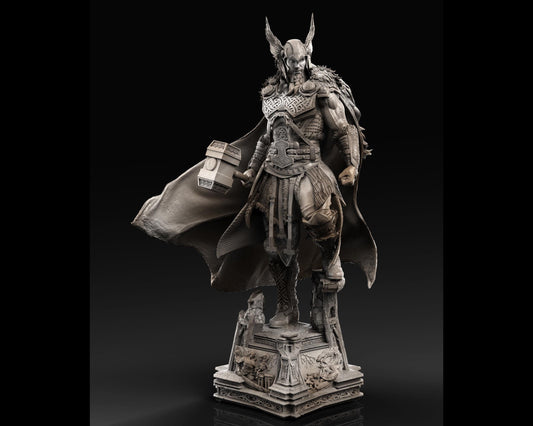 Thor God of Thunder Statue | Maximum Detailed 12k Resin Printed Figure