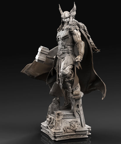 Thor God of Thunder Statue | Maximum Detailed 12k Resin Printed Figure