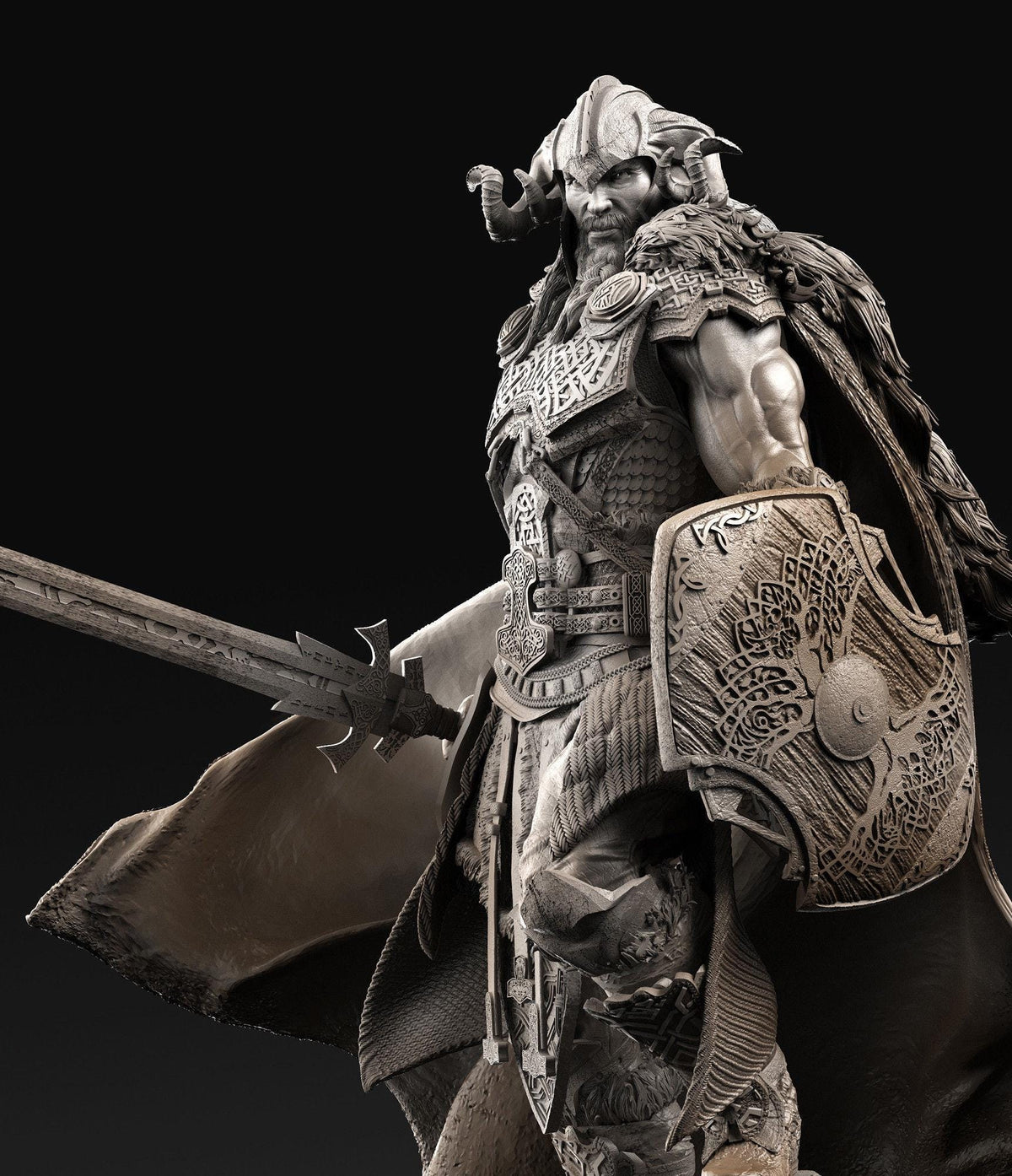 Thor God of Thunder Statue | Maximum Detailed 12k Resin Printed Figure