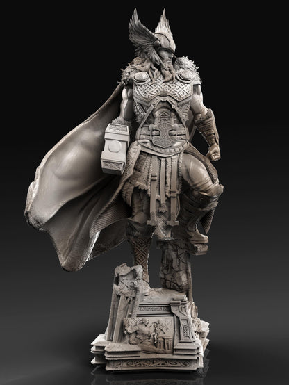 Thor God of Thunder Statue | Maximum Detailed 12k Resin Printed Figure