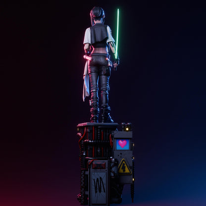 Cyberpunk Samurai Girl Statue | Maximum Detailed 12k Resin Printed Figure