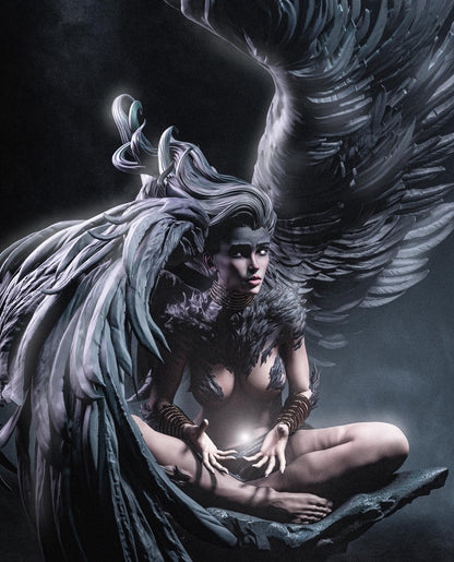Sphinx Goddess Statue | Maximum Detailed 12k Resin Printed Figure