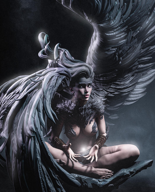 Sphinx Goddess Statue | Maximum Detailed 12k Resin Printed Figure