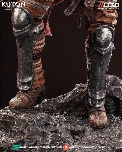 Nordic Valkyrie Warrior Statue – 3D Printed Resin Collectible Figure